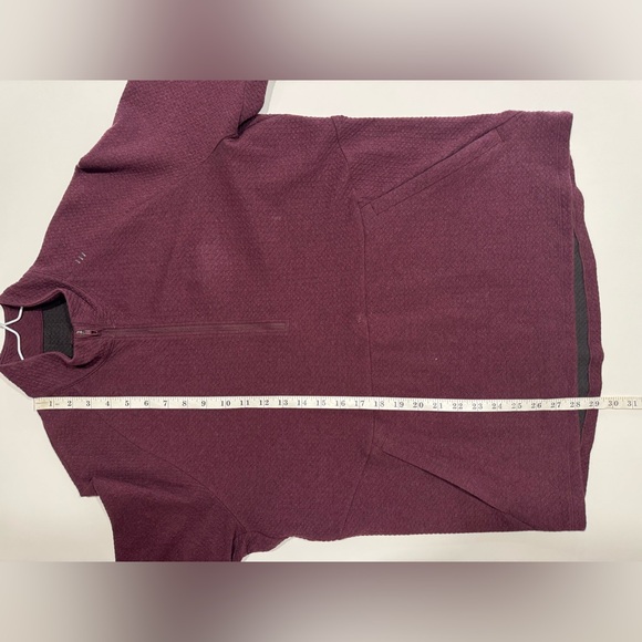 Lululemon At Ease Half-Zip Heathered Cassis / Black Size L - Picture 8 of 8